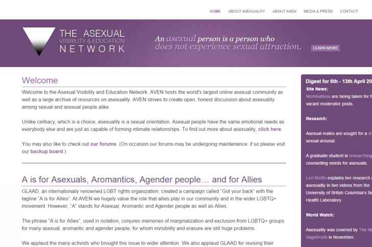 Image intitulée AVEN page d